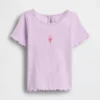 Baby & Kleinkind-T-Shirt mit gesticktem Eis-Motiv