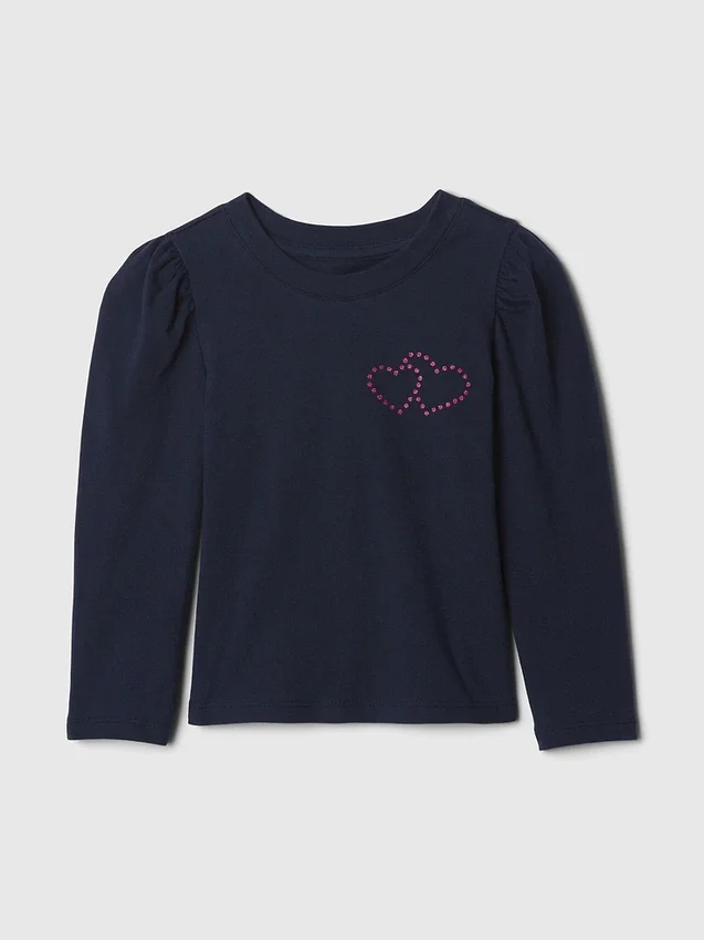 Baby & Kleinkind-T-Shirt mit Puffärmeln zum Kombinieren