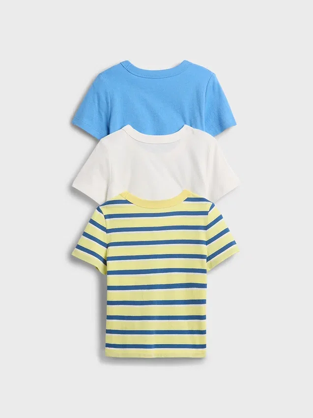 Baby & Kleinkind-T-Shirt mit Tasche zum Kombinieren (3er-Pack)