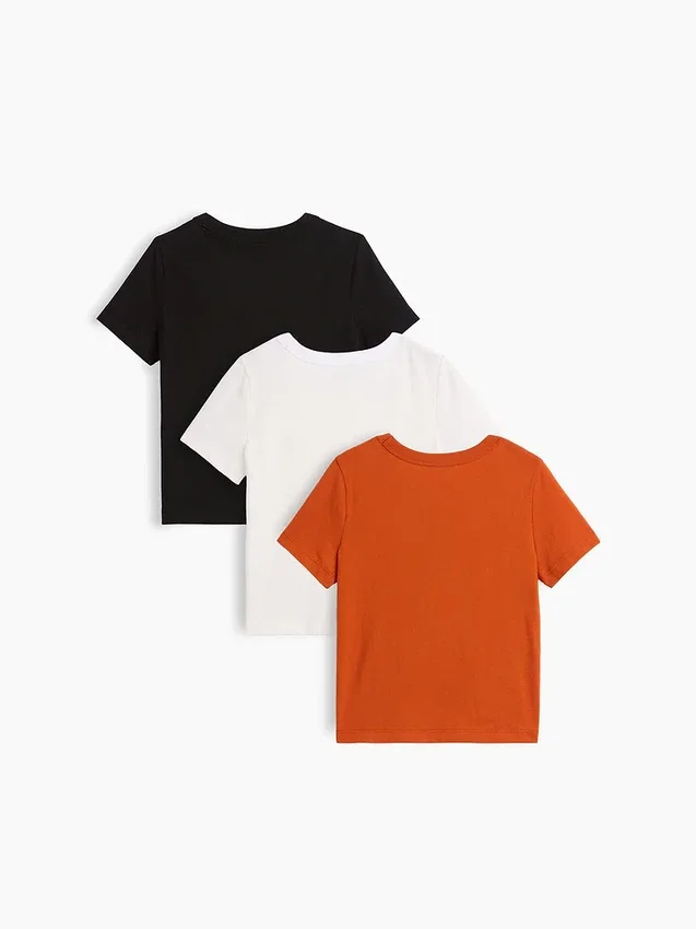 Baby & Kleinkind-T-Shirt mit Tasche zum Kombinieren (3er-Pack)