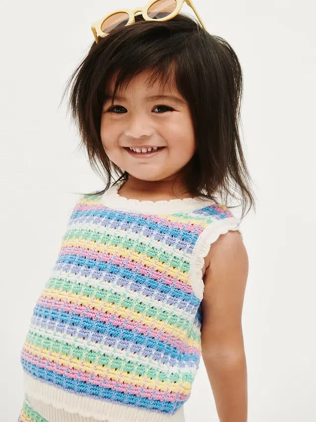 Baby & Kleinkind-Tanktop aus Häkelstoff