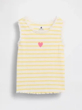 Baby & Kleinkind-Tanktop mit Streifenmuster und Rippbündchen