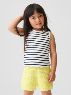 Baby & Kleinkind-Tanktop mit Streifenmuster und Rippbündchen