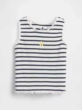 Baby & Kleinkind-Tanktop mit Streifenmuster und Rippbündchen