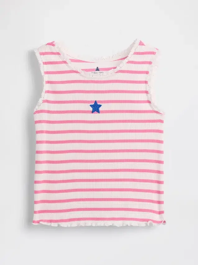 Baby & Kleinkind-Tanktop mit Streifenmuster und Rippbündchen