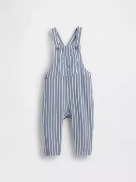 Baby-Latzhose aus Baumwollgaze mit Brannan-Bär-Motiv