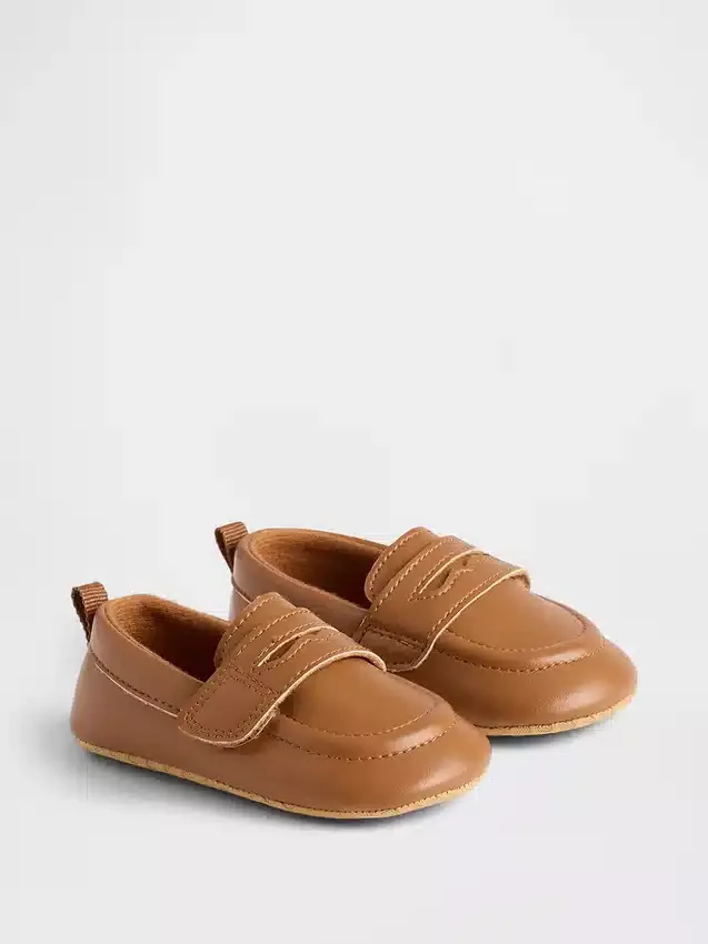 Baby-Loafer aus veganem Leder