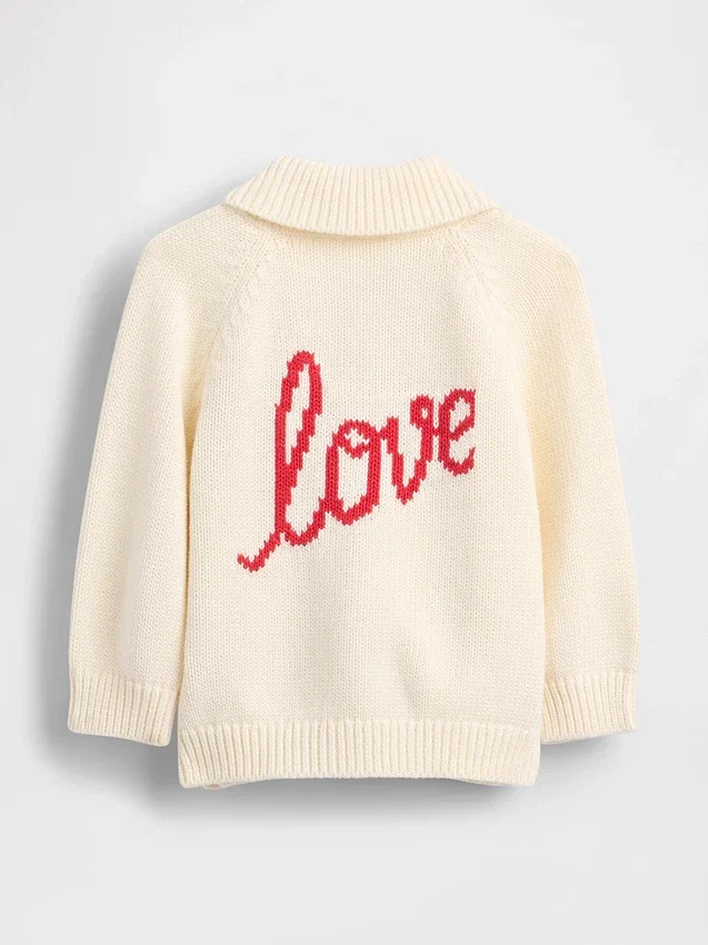 Baby Love-Schal-Strickjacke
