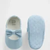 Baby-Mary-Jane-Schuhe aus Denim mit Schleife