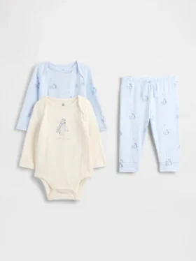 Baby-Outfit-Set aus Bio-Baumwolle (3er-Pack)
