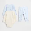 Baby-Outfit-Set aus Bio-Baumwolle (3er-Pack)