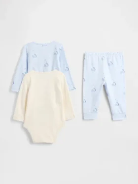 Baby-Outfit-Set aus Bio-Baumwolle (3er-Pack)