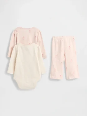 Baby-Outfit-Set aus Bio-Baumwolle (3er-Pack)