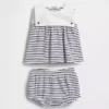 Baby-Outfit-Set aus Bio-Baumwolle im Matrosen-Stil
