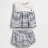 Baby-Outfit-Set aus Bio-Baumwolle im Matrosen-Stil