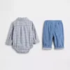 Baby-Outfit-Set aus Flanell und Cord