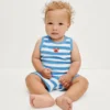 Baby-Outfit-Set aus gestreiftem Frottee