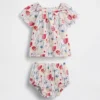 Baby-Outfit-Set mit Blumenmuster