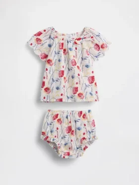 Baby-Outfit-Set mit Blumenmuster