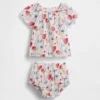 Baby-Outfit-Set mit Blumenmuster