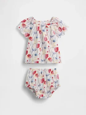 Baby-Outfit-Set mit Blumenmuster