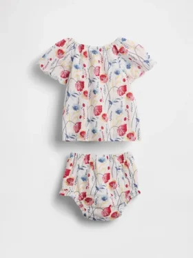 Baby-Outfit-Set mit Blumenmuster