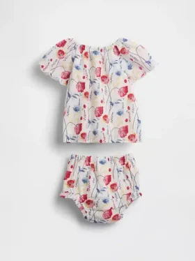 Baby-Outfit-Set mit Blumenmuster