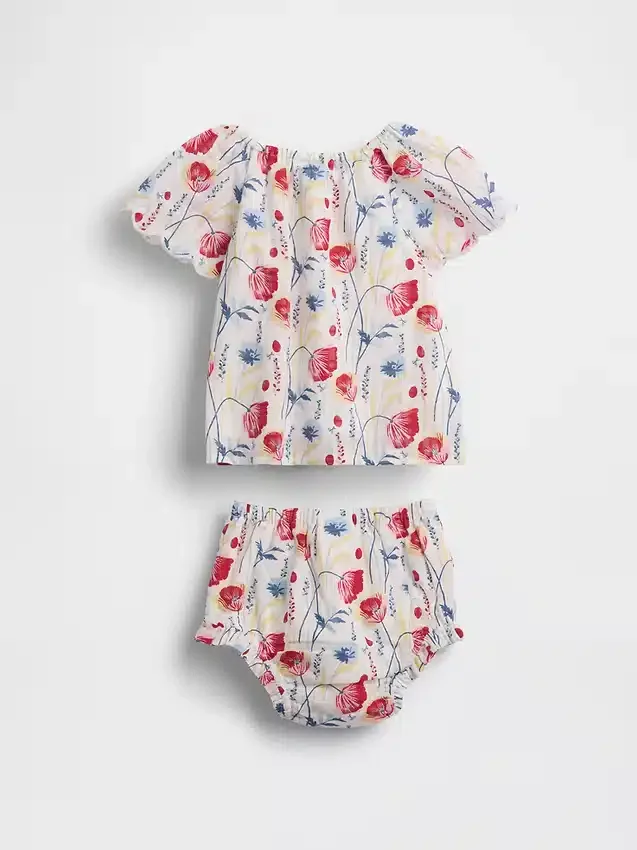 Baby-Outfit-Set mit Blumenmuster