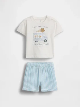 Baby-Outfit-Set mit Brannan-Bär-Motiv