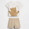 Baby-Outfit-Set mit Brannan-Bär-Motiv