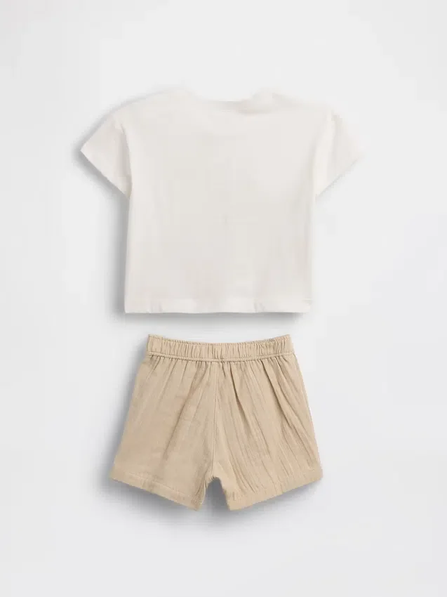 Baby-Outfit-Set mit Brannan-Bär-Motiv