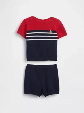 Baby-Outfit-Set mit Colorblock-Pullover