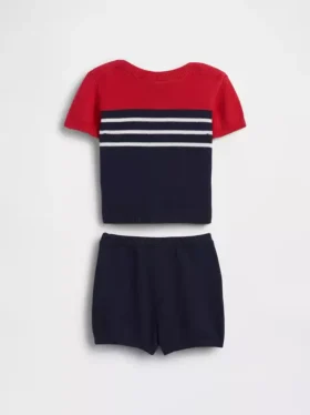 Baby-Outfit-Set mit Colorblock-Pullover