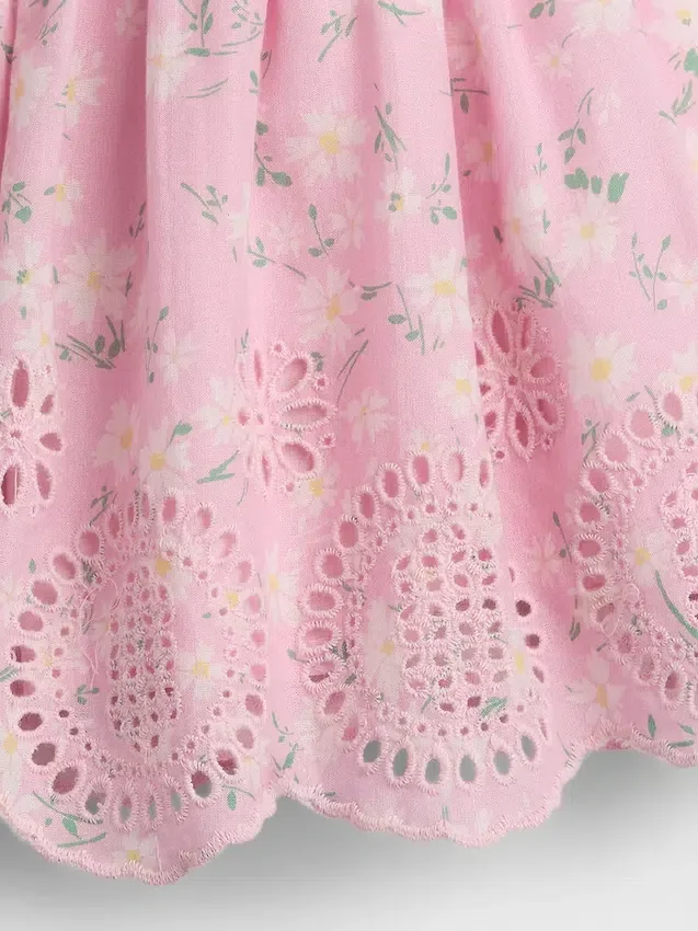 Baby-Outfit-Set mit Lochstickerei