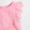 Baby-Outfit-Set mit Lochstickerei und Rüschen