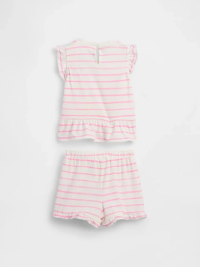 Baby-Outfit-Set „Strawberry Ruffle“