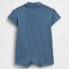 Baby-Piqué-Poloshirt-Shorty-Einteiler
