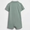 Baby-Piqué-Poloshirt-Shorty-Einteiler