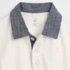 Baby-Piqué-Poloshirt-Shorty-Einteiler