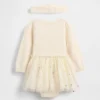 Baby-Pullover-Bodys-Kleider-Set aus Tüll