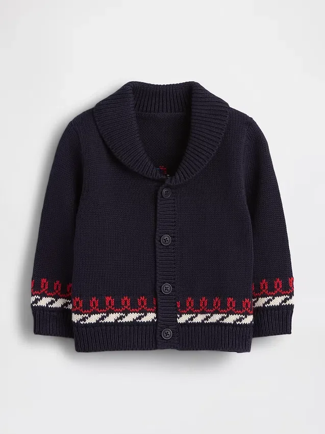 Baby-Pullover im Marinestil