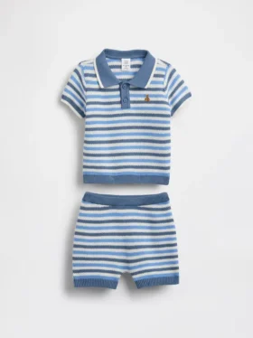 Baby-Pullover-Poloshirt-Set