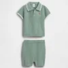 Baby-Pullover-Poloshirt-Set