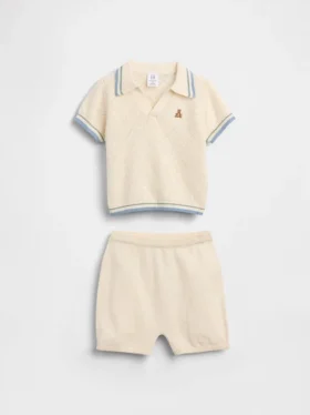 Baby-Pullover-Poloshirt-Set