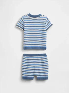 Baby-Pullover-Poloshirt-Set