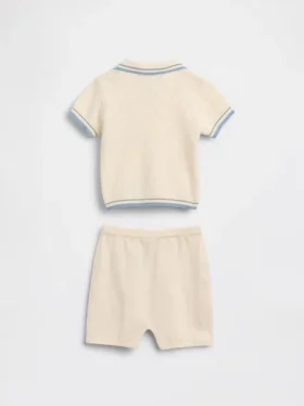 Baby-Pullover-Poloshirt-Set