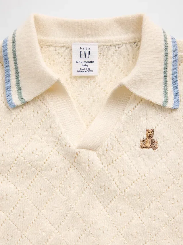 Baby-Pullover-Poloshirt-Set