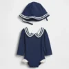 Baby-Rashguard-Badeset im Matrosen-Stil