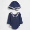 Baby-Rashguard-Badeset im Matrosen-Stil