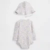 Baby-Rashguard-Badeset mit Blumenmuster